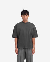 Stepped Hem T-Shirt - Stained Black