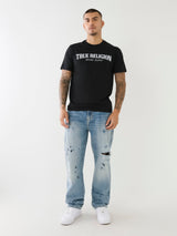 True Religion Bobby Jeans Baggy Benthos Rips Light Wash