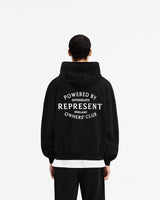 Represent Owners Club Stamp Zip Up Hoodie - Jet Black