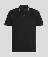 Contrast piping polo shirt