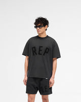 Rep Applique T-Shirt - Off Black