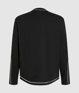 Contrast stitch long-sleeved T-shirt