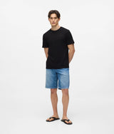 Monogram linen blend T-shirt