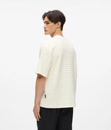 Ikon textured striped T-shirt