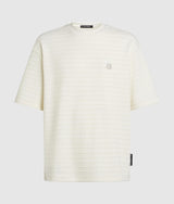 Ikon textured striped T-shirt