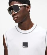 Relaxed contrast stitch tank top