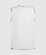 Relaxed contrast stitch tank top