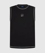 Relaxed contrast stitch tank top