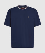 Ikon striped neck T-shirt