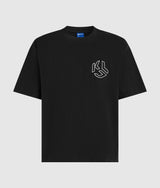 Distressed Monogram boxy T-shirt