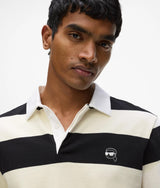 Ikon bold stripe polo shirt