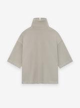 Cotton Wool High Neck Short Sleeve Shirt