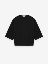 Fine Knit Henley Tee