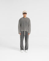 Initial Long Sleeve Open Cuff T-Shirt - Vintage Grey