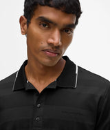 Striped polo shirt