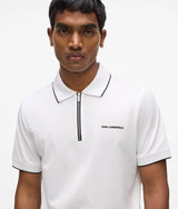 Zipped polo shirt