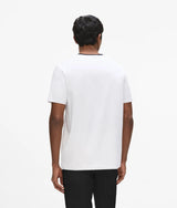 Contrast V-neck T-shirt