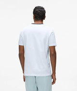 Contrast V-neck T-shirt