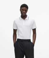 Textured polo shirt