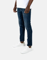 Les Hommes Mid Blue Wash Slim Jeans