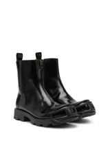 D-Hammer-Leather Chelsea boots with Oval D toe caps