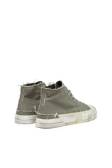 S-D-Verse-Distressed high-top sneakers in canvas