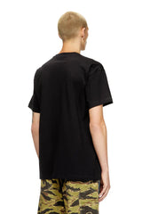 T-shirt with flocked Diesel Denim Division logo