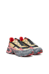 D-Cage-Distressed chunky sneakers in ripstop