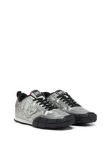S-Pagodha-Quilted metallic sneakers