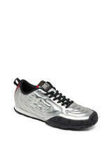 S-Pagodha-Quilted metallic sneakers