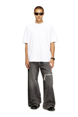 T-shirt with maxi oval D embroidery