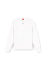Cotton long-sleeve T-shirt with Oval D