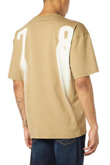 Cotton T-shirt with faded prints