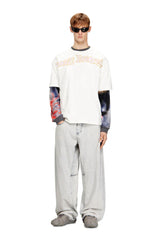 Relaxed cotton T-shirt with Industry print