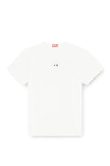 Light cotton T-shirt with metallic Oval D logo