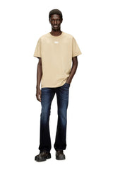 Light cotton T-shirt with metallic Oval D logo