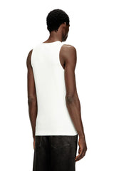 Cotton tank top with logo