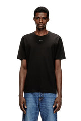 T-shirt with micro metal logo