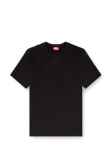 T-shirt with micro metal logo