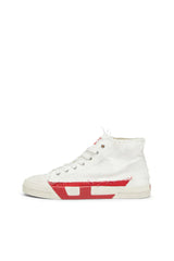 S-D-Verse-Distressed high-top sneakers in canvas