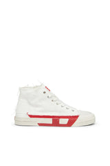 S-D-Verse-Distressed high-top sneakers in canvas