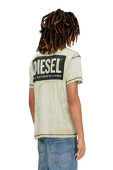 Hemp-cotton T-shirt with all-over print