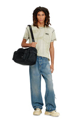 Hemp-cotton T-shirt with all-over print