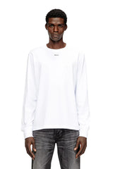 Long-sleeve T-shirt with metal logo