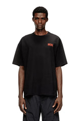 Cotton T-shirt with Diesel Biscotto print