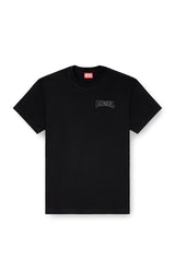 Regular cotton T-shirt with Diesel embroidery