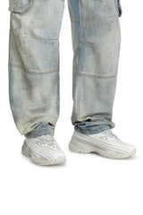 D-Airspeed Low-Striped sneakers in coated ripstop