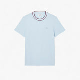 Stretch Piqué Stripe Collar T-Shirt