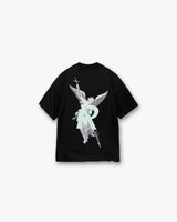 Archangel Initial T-Shirt - Jet Black