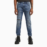 Men's 3D Zip Knee Skinny Denim Pant
